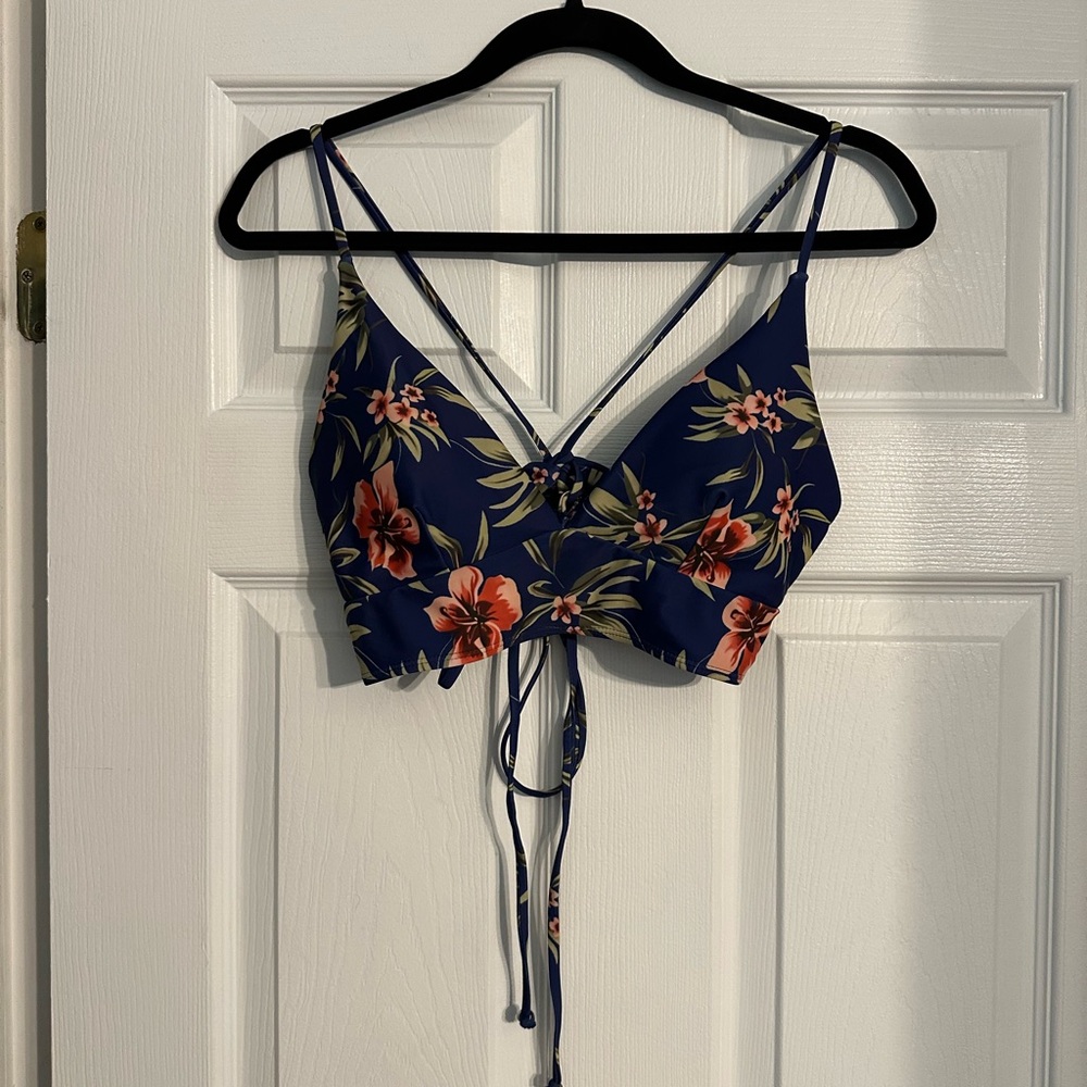 Floral Strappy Bikini Top and Bottoms